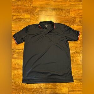 Classic Navy Polo Shirt with Red and White Accents